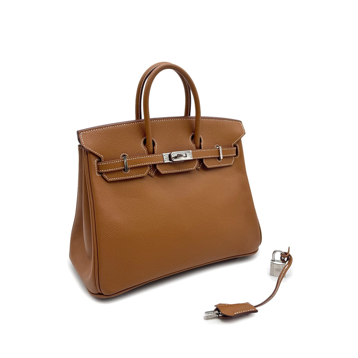 PURPOSE HERMES BIRKIN 25 GOLD EPSOM HAND BAG □M PHW 90304921