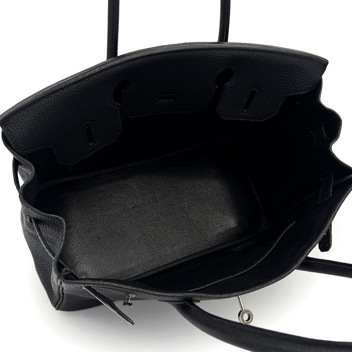 PURPOSE HERMES BIRKIN 30 BLACK TOGO HAND BAG □I PALLADIUM HARDWARE 90309801