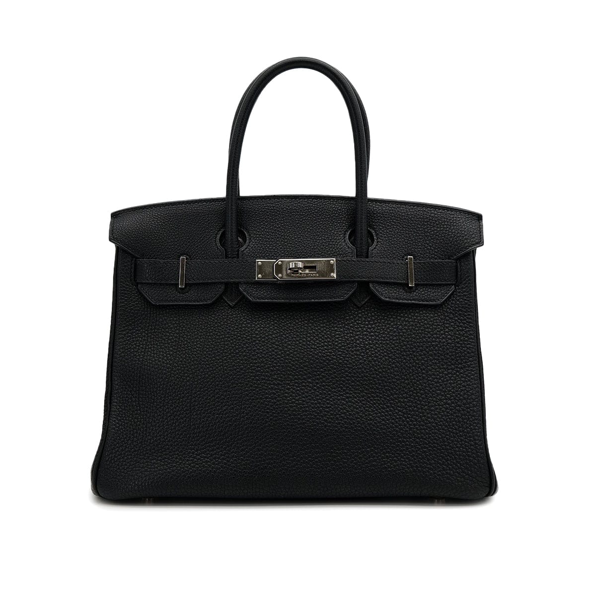 PURPOSE HERMES BIRKIN 30 BLACK TOGO HAND BAG □I PALLADIUM HARDWARE 90309801