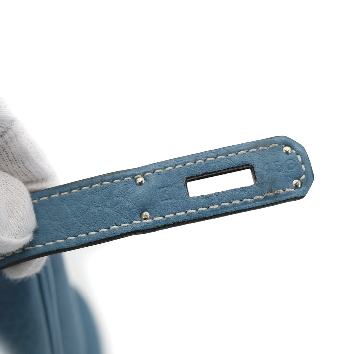 PURPOSE HERMES BIRKIN 30 BLUE JEAN TAURILLON CLEMENCE HAND BAG ▢K SHW 90302641