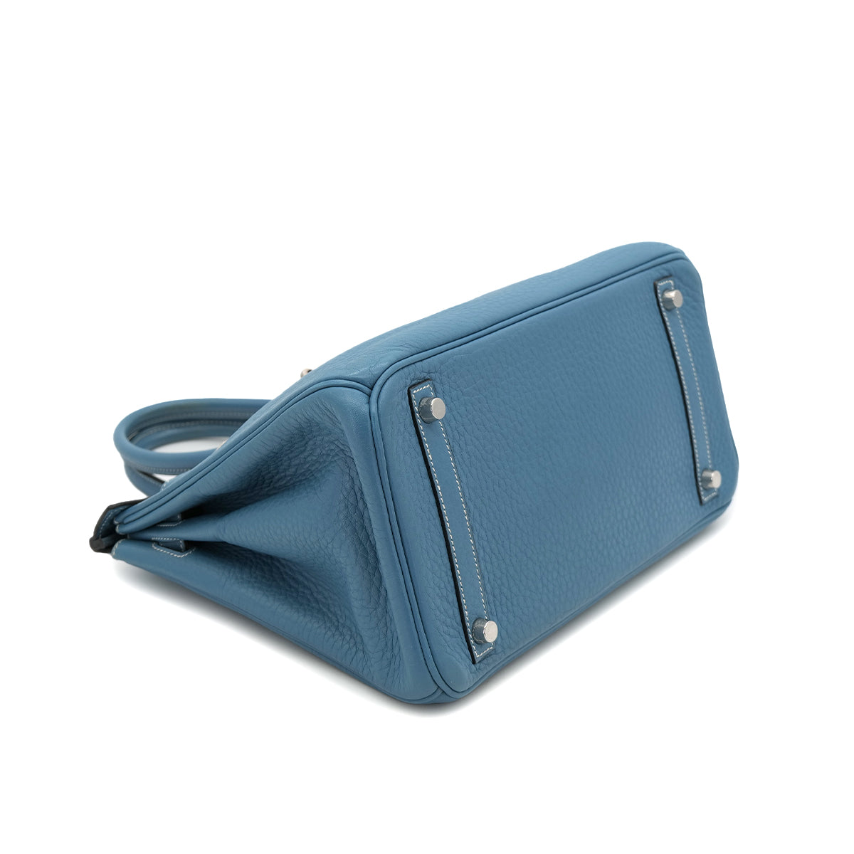PURPOSE HERMES BIRKIN 30 BLUE JEAN TAURILLON CLEMENCE HAND BAG ▢K SHW 90302641