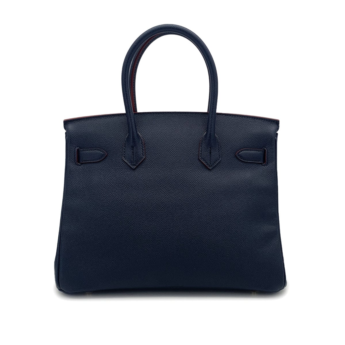 PURPOSE HERMES BIRKIN 30 CONTOUR BULUE INDIGO ROUGE H VEAU EPSOM HAND BAG 2017 A STAMP GOLD HARDWARE 90326203