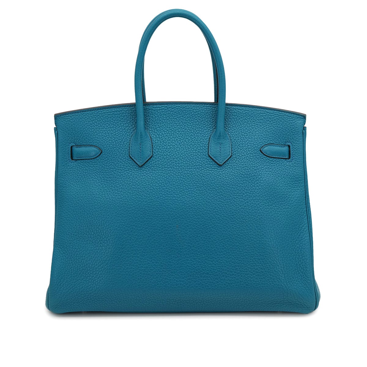 PURPOSE HERMES BIRKIN 35 BLUE IZMIR TAURILLON CLEMENCE HAND BAG 2013 SQUARE Q PALLADIUM HARDWARE 90318521