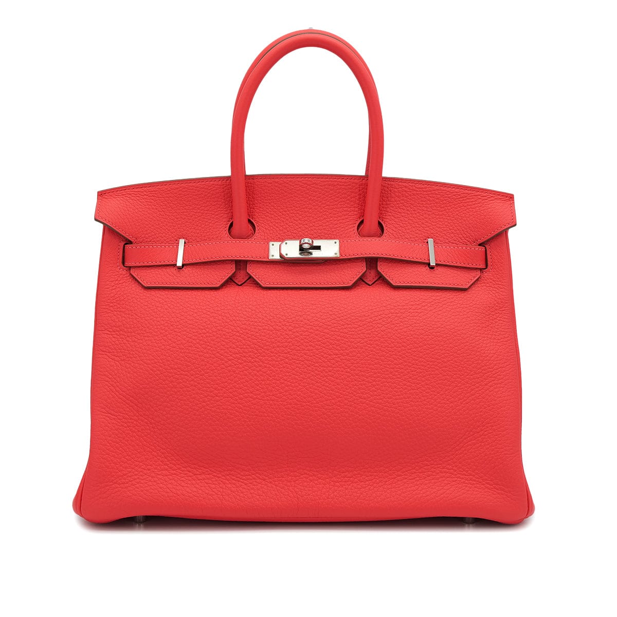PURPOSE HERMES BIRKIN 35 ROSE JAIPUR TAURILLON CLEMENCE HAND BAG 2012 SQUARE P PALLADIUM HARDWARE 90322917