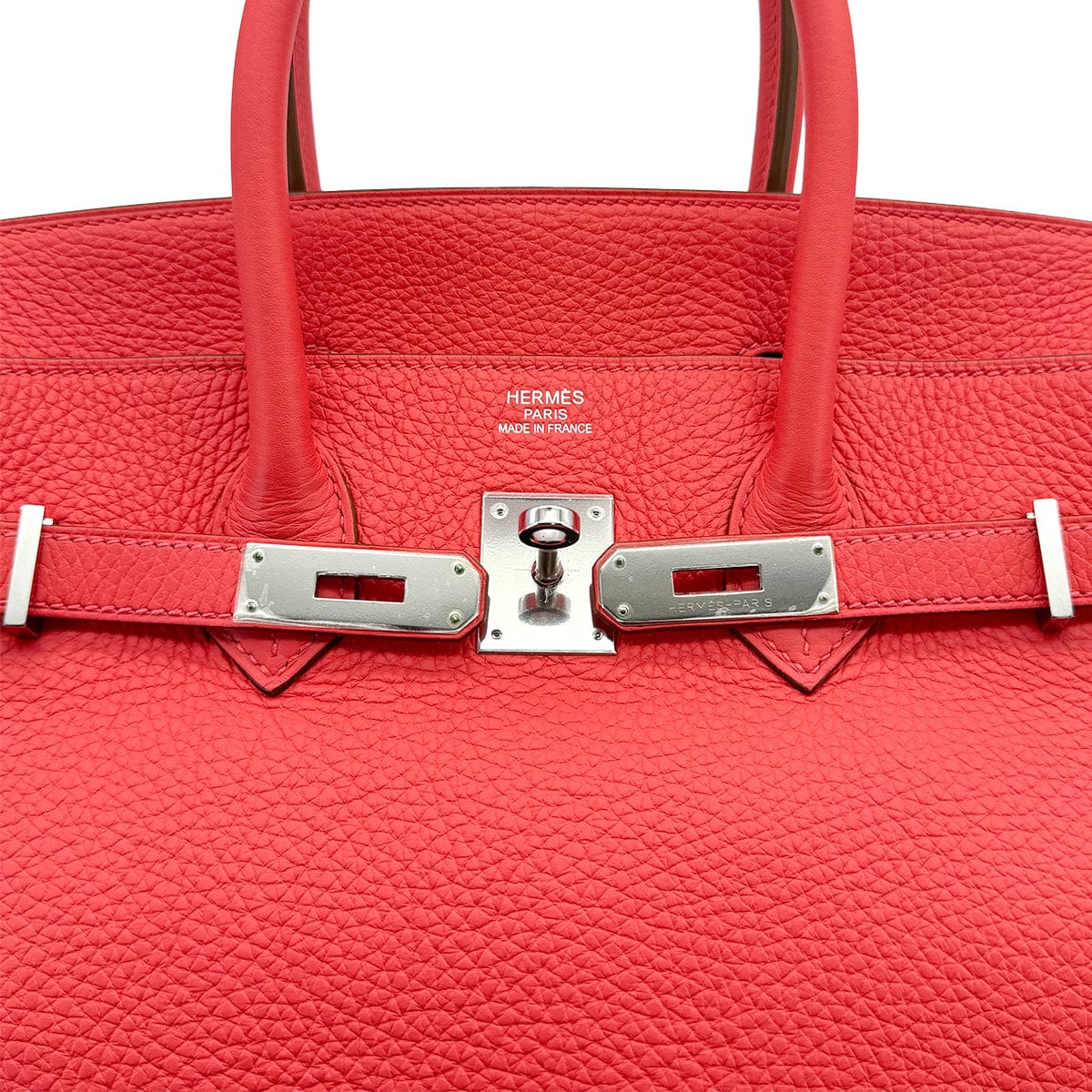 PURPOSE HERMES BIRKIN 35 ROSE JAIPUR TAURILLON CLEMENCE HAND BAG 2012 SQUARE P PALLADIUM HARDWARE 90322917