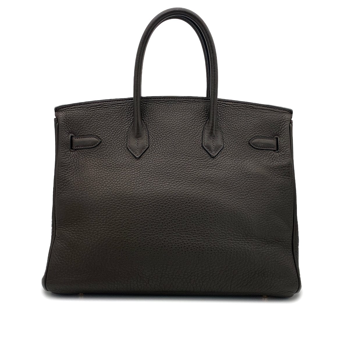 PURPOSE HERMES BIRKIN 35 VERT OLIVE TAURILLON CLEMENCE HAND BAG □I GHW 90304184