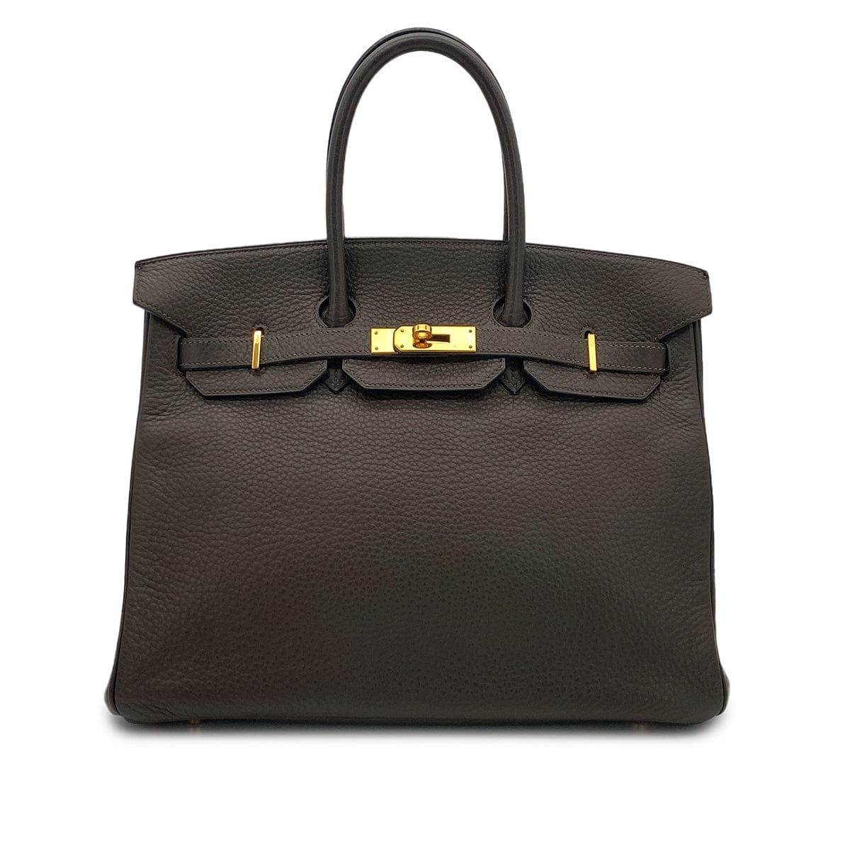 PURPOSE HERMES BIRKIN 35 VERT OLIVE TAURILLON CLEMENCE HAND BAG □I GHW 90304184
