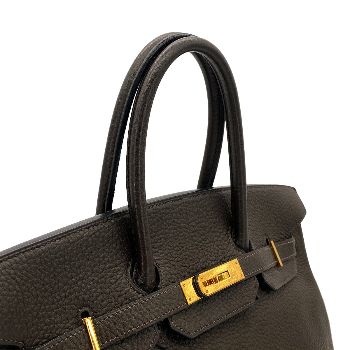 PURPOSE HERMES BIRKIN 35 VERT OLIVE TAURILLON CLEMENCE HAND BAG □I GHW 90304184