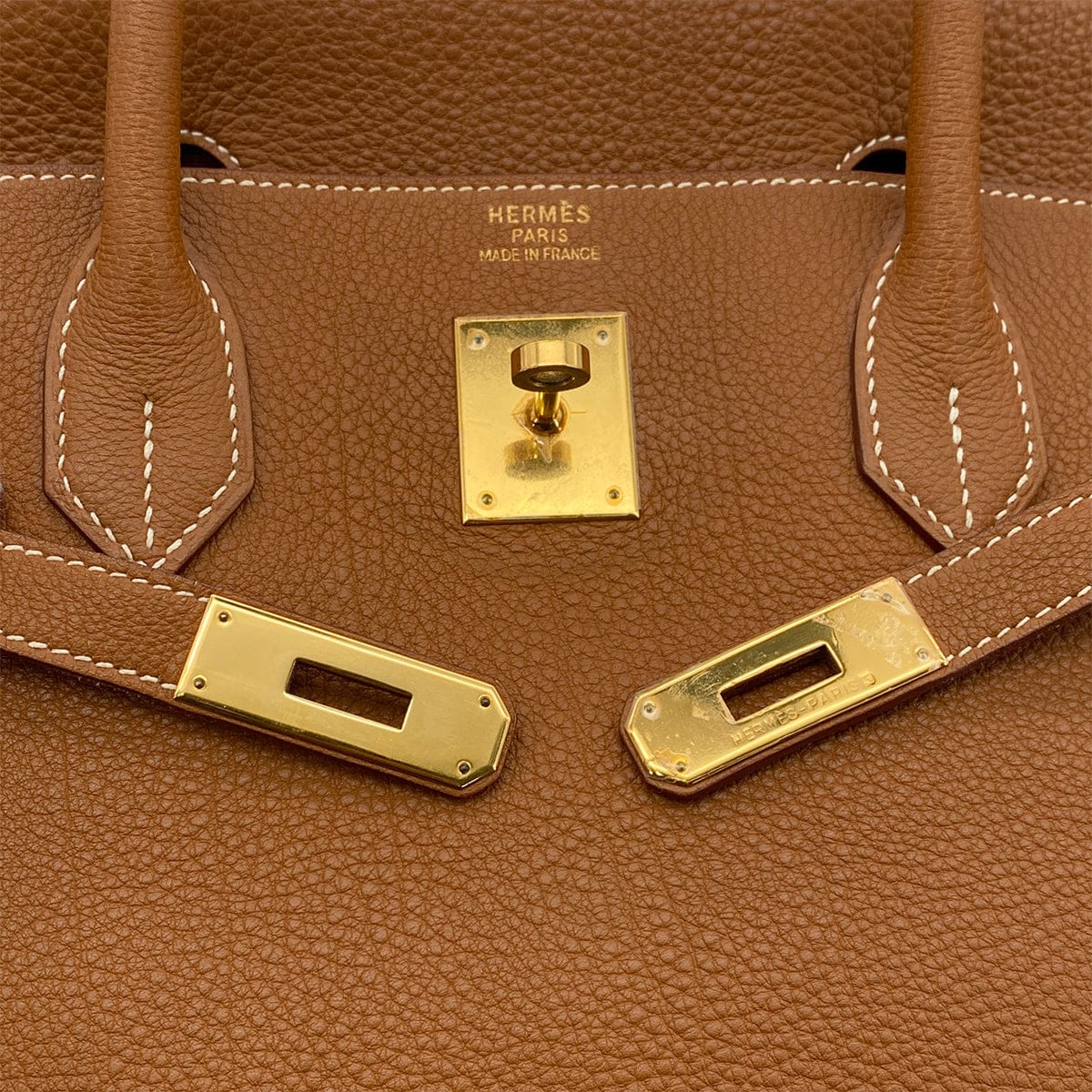 PURPOSE HERMES BIRKIN 40 GOLD TOGO HAND BAG □F GHW 90299553
