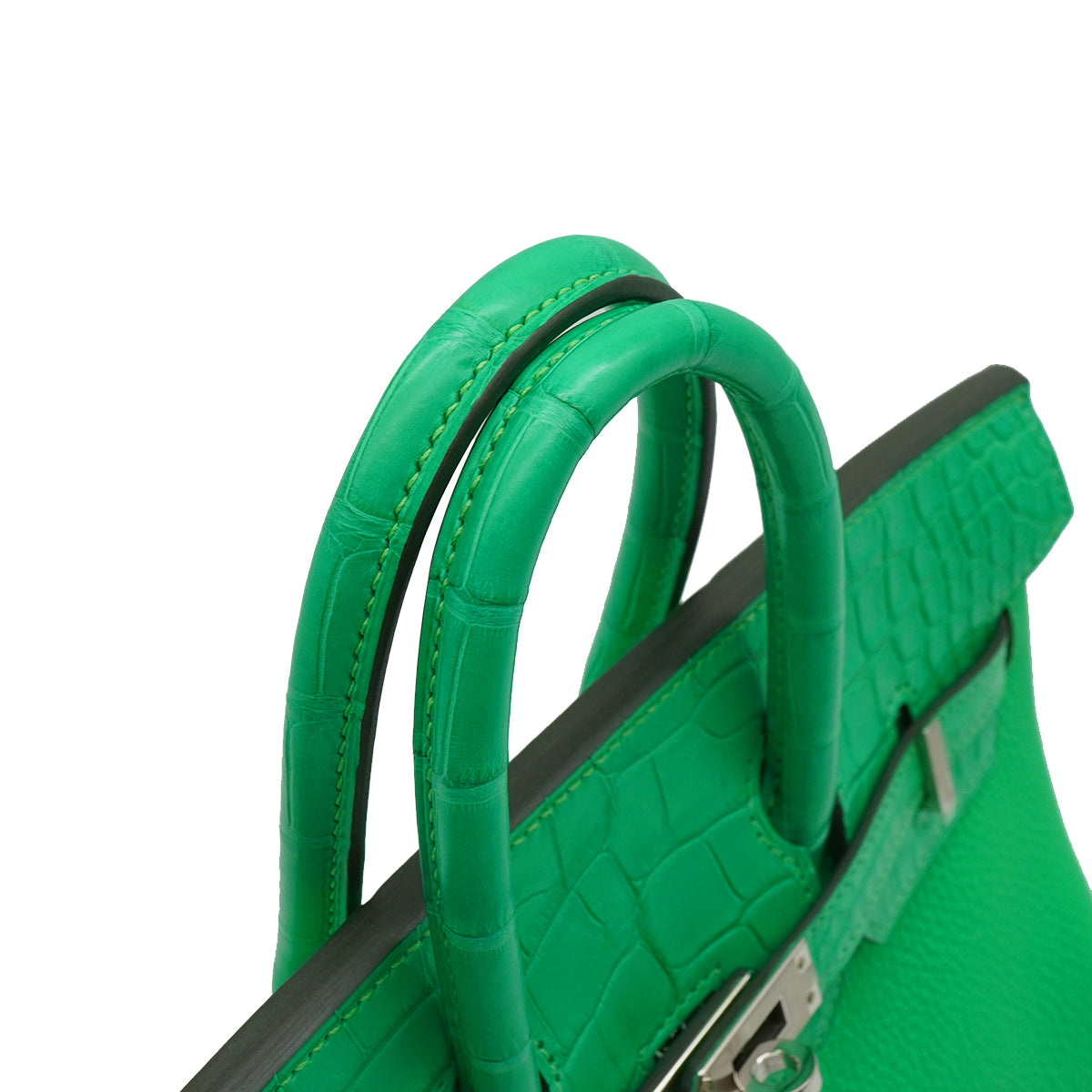 PURPOSE HERMES BIRKIN TOUCH 25 VERT COMICS TOGO ALLIGATOR HAND BAG 2023 B STAMP PALLADIUM HARDWARE 90343413