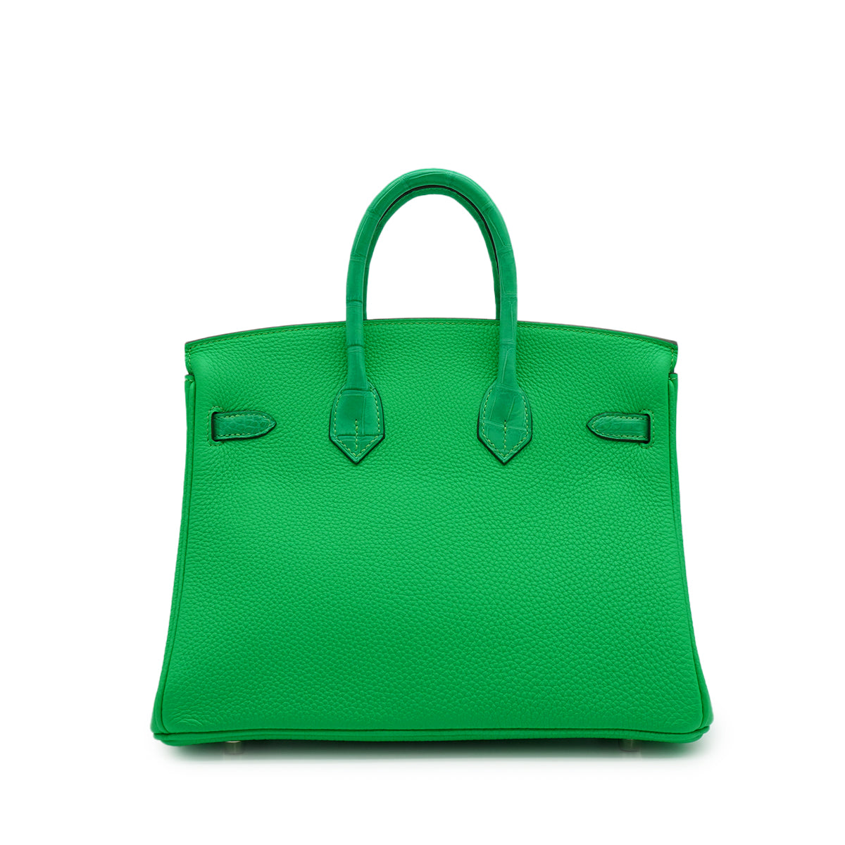 PURPOSE HERMES BIRKIN TOUCH 25 VERT COMICS TOGO ALLIGATOR HAND BAG 2023 B STAMP PALLADIUM HARDWARE 90343413