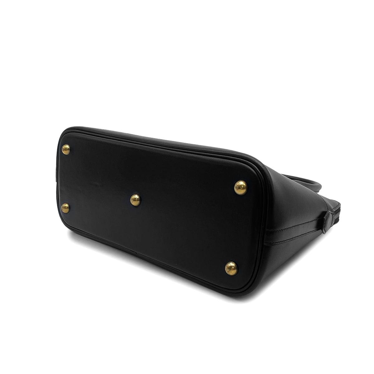 PURPOSE HERMES BOLIDE 31 BLACK BOXCALF HAND SHOULDER BAG 〇Y GOLD HARDWARE 90308963