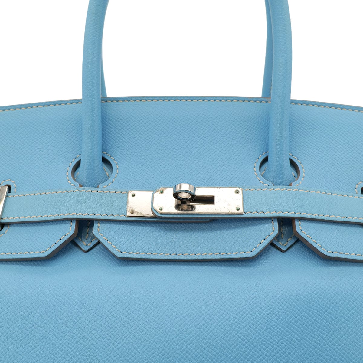 PURPOSE HERMES CANDY BIRKIN 35 CELESTE MYKONOS VEAU EPSOM HAND BAG □O SHW 90302891