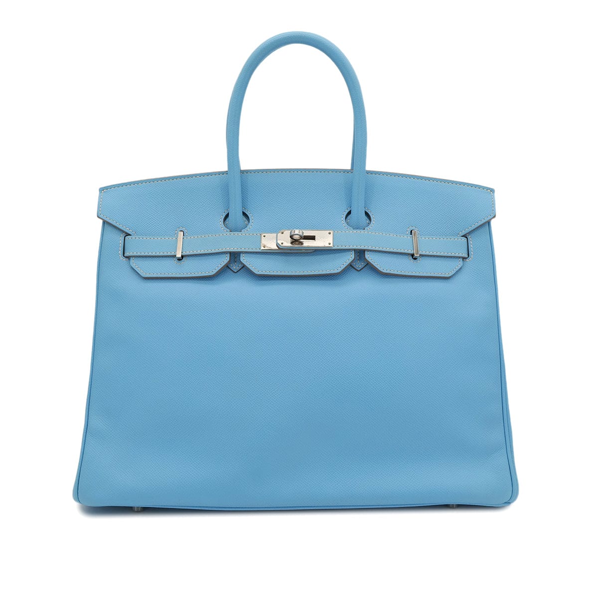 PURPOSE HERMES CANDY BIRKIN 35 CELESTE MYKONOS VEAU EPSOM HAND BAG □O SHW 90302891
