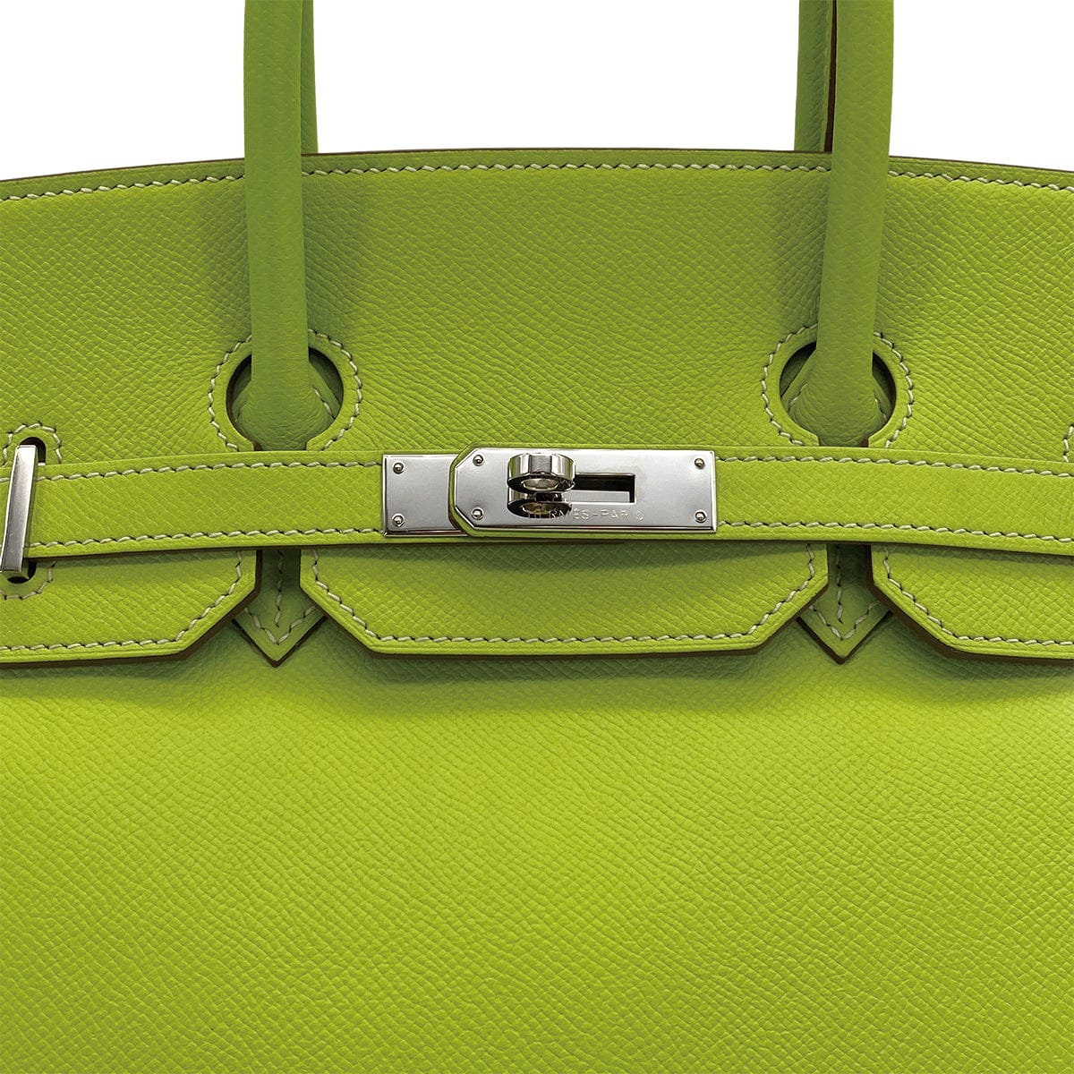 PURPOSE HERMES CANDY BIRKIN 35 KIWI LICHEN EPSOM HAND BAG 2011 SQUARE O PALLADIUM HARDWARE 90311828
