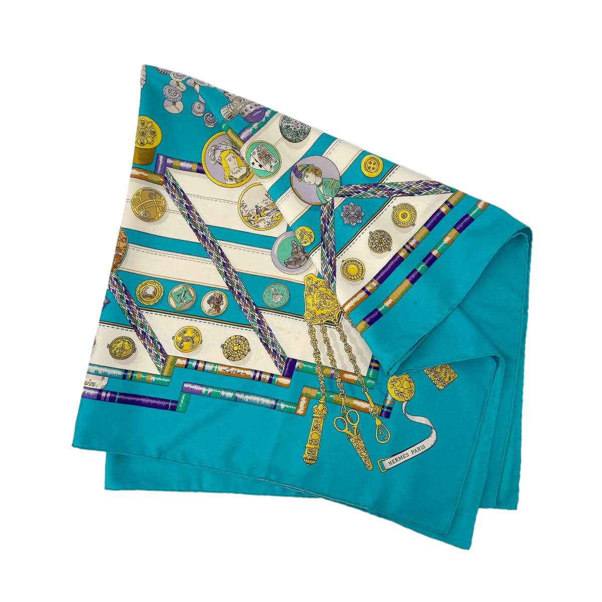PURPOSE HERMES CARRE 90 PETITE MAIN SCARF SILK MULTICOLOR 90303896