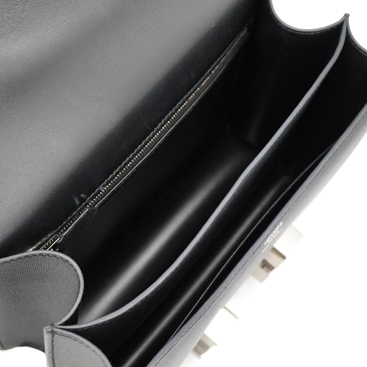 PURPOSE HERMES CONSTANCE3 24 OPTIQUE BLACK VEAU MONSIEUR SHOULDER BAG 2019 D STAMP PALLADIUM HARDWARE 90326730