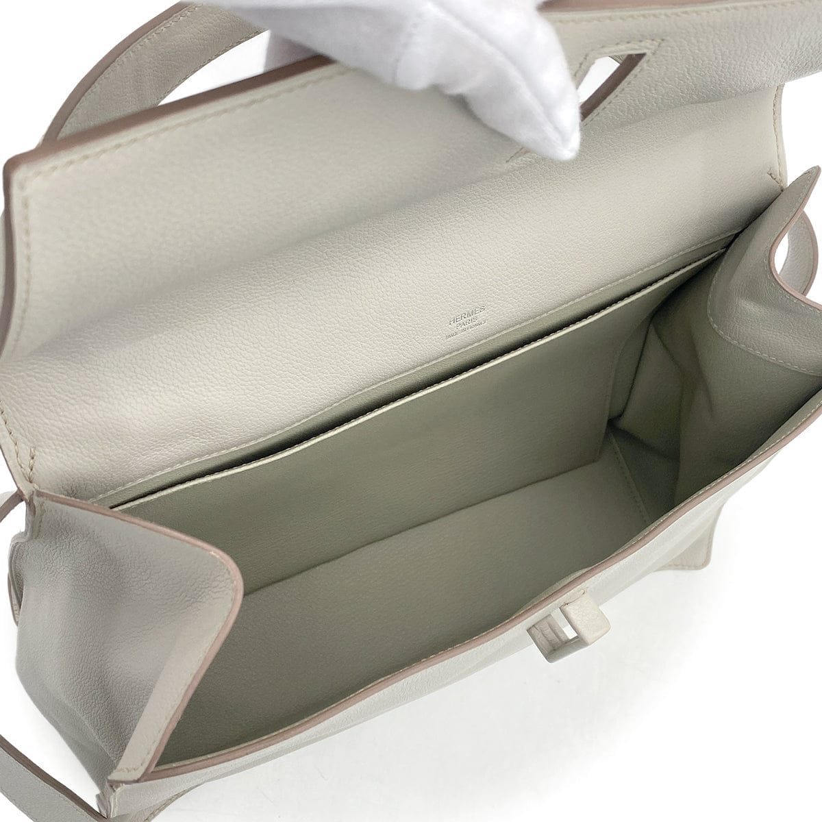 PURPOSE HERMES ETRIBELT GRIS PERLE EVER GRAIN HAND BAG □Q SHW 90301721