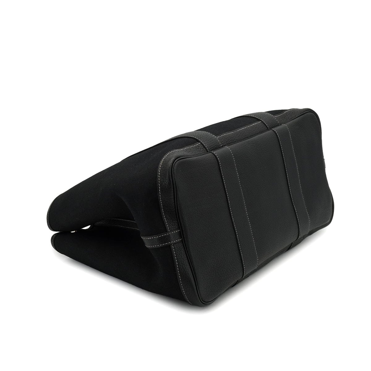 PURPOSE HERMES GARDEN PARTY PM BLACK TOILE OFFICIER HAND SHOULDER BAG 2003 SQUARE G 90326847
