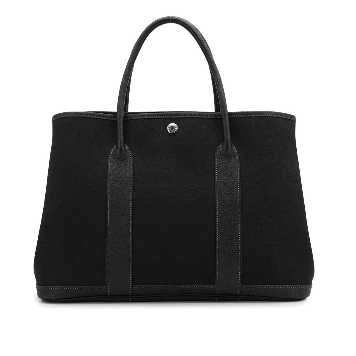 PURPOSE HERMES GARDEN PARTY PM BLACK TOILE OFFICIER HAND SHOULDER BAG 2005 SQUARE I 90326202