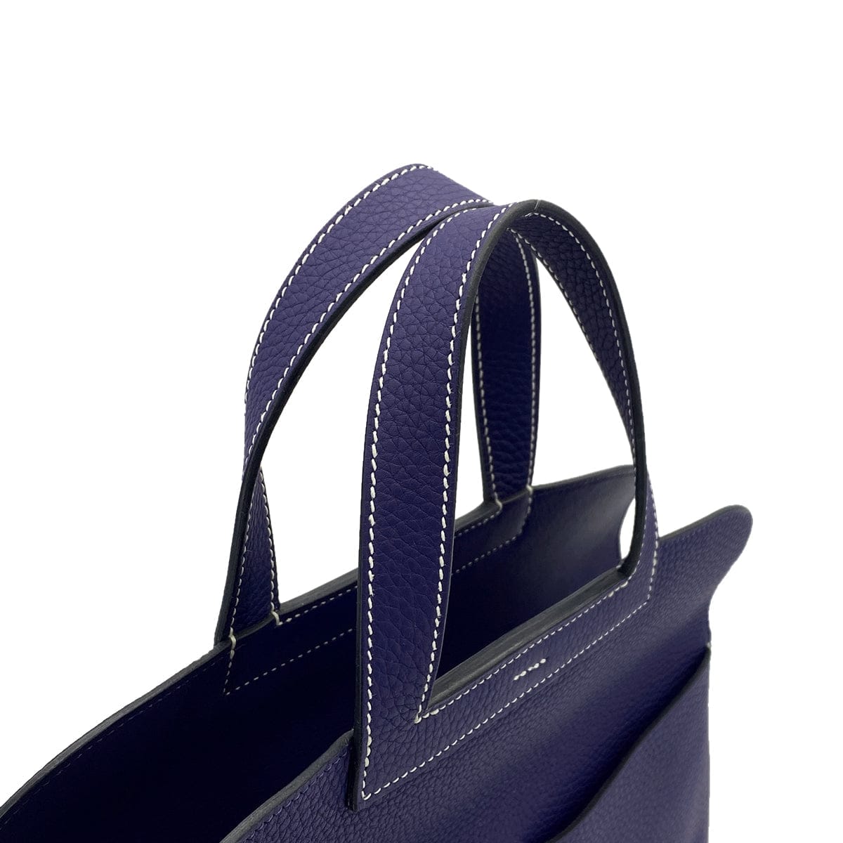 PURPOSE HERMES HALZAN 31 BLUE ENCRE TAURILLON CLEMENCE 5WAY HAND SHOULDER BAG C GOLD HARDWARE 90308363