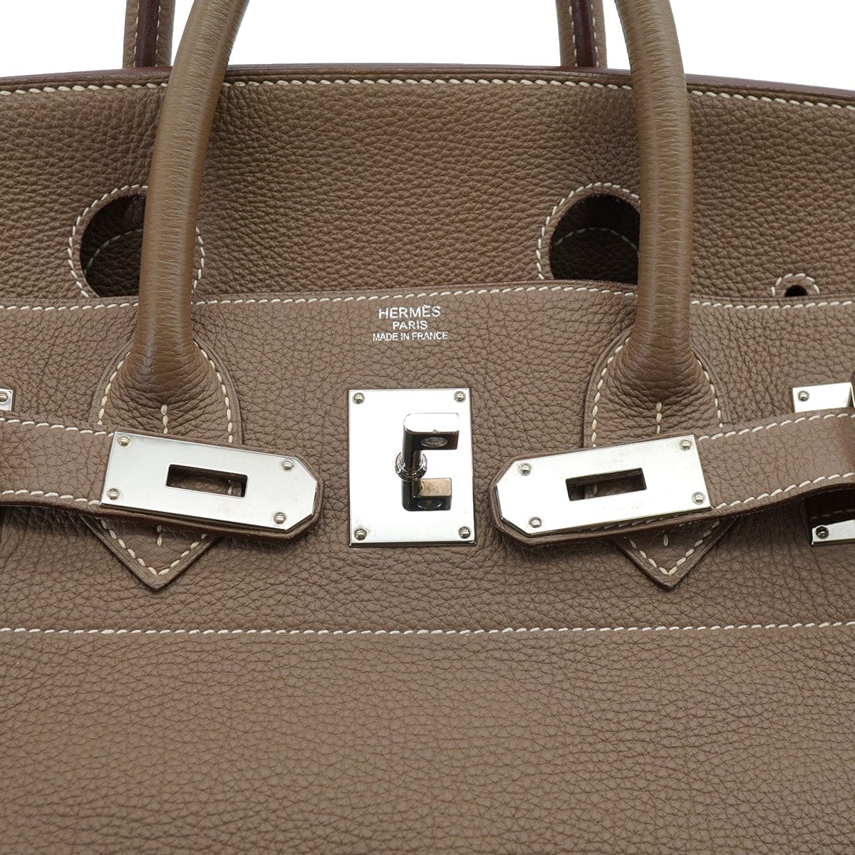 PURPOSE HERMES HAUT A COURROIES 40 ETOUPE TOGO HAND BAG 2015 T STAMP PALLADIUM HARDWARE 90326669