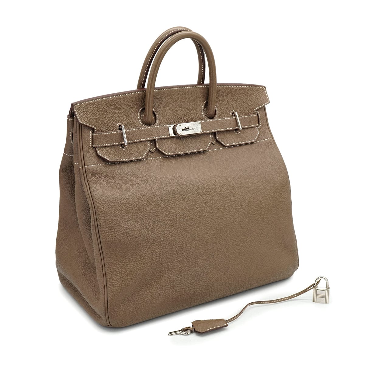 PURPOSE HERMES HAUT A COURROIES 40 ETOUPE TOGO HAND BAG 2015 T STAMP PALLADIUM HARDWARE 90326669