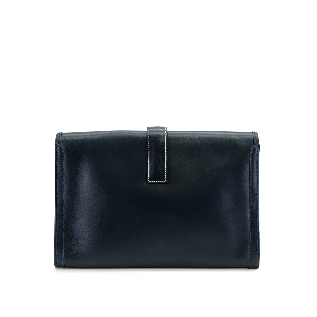 PURPOSE HERMES JIGE PM CLUTCH BAG BLUE INDGO BOX CALF 1995 CIRCLE Y 90322282