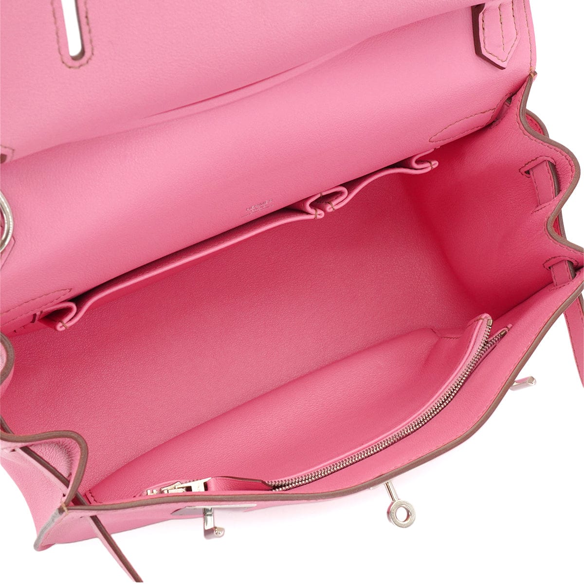 HERMES JYPSIERE 28 BUBBLEGUM VEAU SWIFT SHOULDER BAG 2011 SQUARE O PALLADIUM HARDWARE 90348542