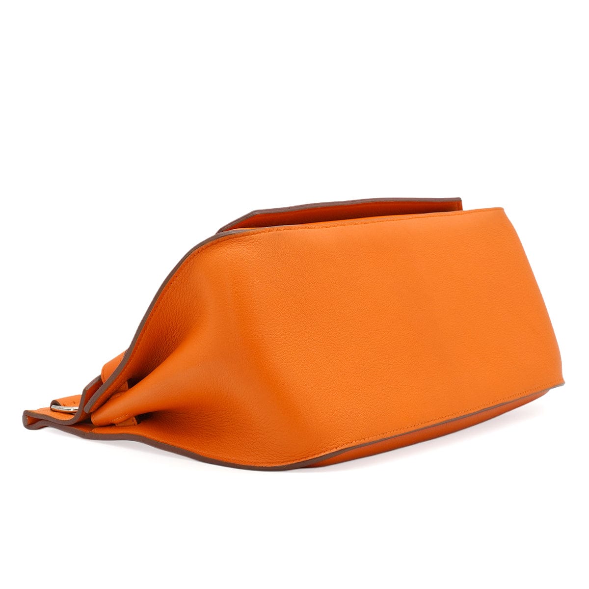 PURPOSE HERMES JYPSIERE 28 ORANGE TAURILLON CLEMENCE SHOULDER BAG 2012 SQUARE P PALLADIUM HARDWARE 90348513