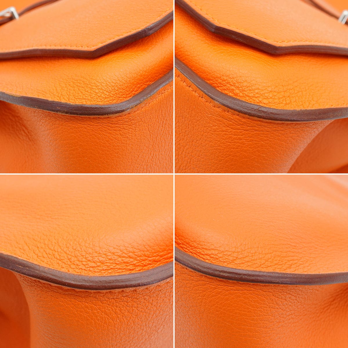PURPOSE HERMES JYPSIERE 28 ORANGE TAURILLON CLEMENCE SHOULDER BAG 2012 SQUARE P PALLADIUM HARDWARE 90348513