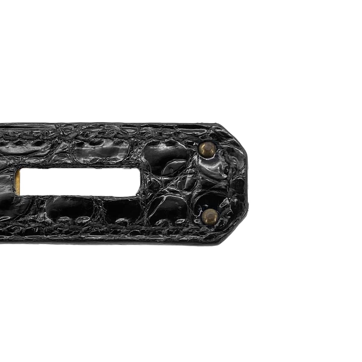 PURPOSE HERMES KELLY 28 BLACK POROSUS CROCODILE HAND SHOULDER BAG 1993 CIRCLE W GOLD HARDWARE 90321000
