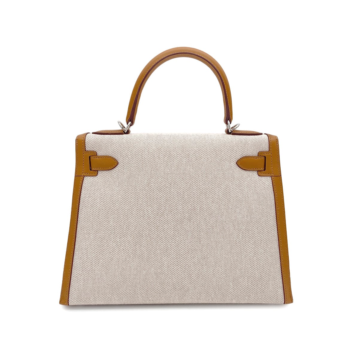 PURPOSE HERMES KELLY 28 SELLIER BISCUIT TOILE H VEAU SWIFT HAND SHOULDER BAG 2021 Z STAMP PALLADIUM HARDWARE 90327051