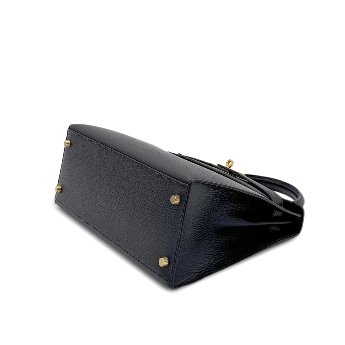 PURPOSE HERMES KELLY 28 SELLIER BLACK ARDENNES HAND SHOULDER BAG 〇Z GHW 90281826