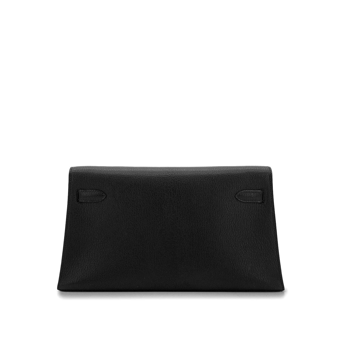 PURPOSE HERMES KELLY ELAN BLACK CHEVRE MYSORE CLUTCH SHOULDER BAG B PHW 90305111