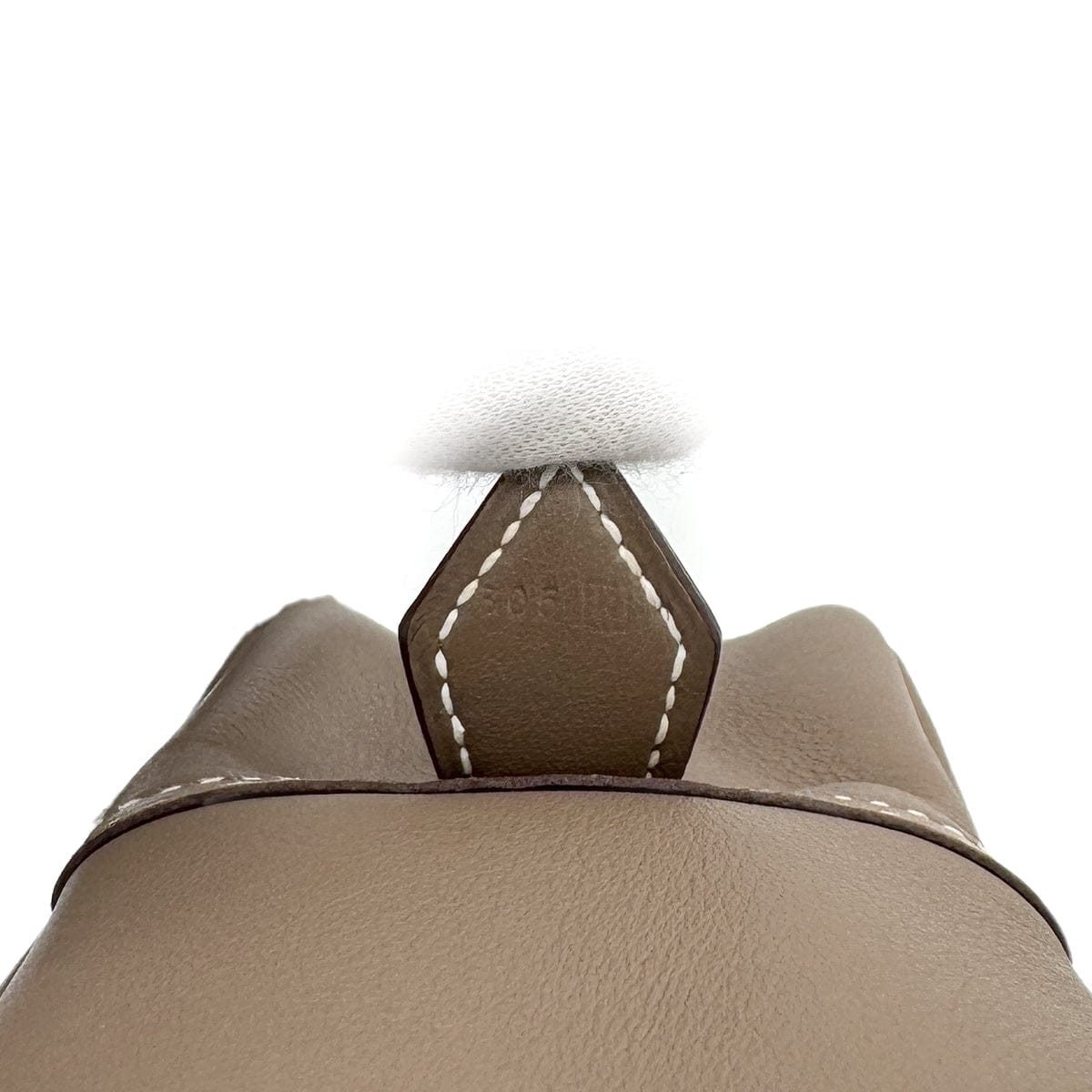 PURPOSE HERMES OMNIBUS PM ETOUPE TOILE H VEAU SWIFT HAND BAG □K PALLADIUM HARDWARE 90307371