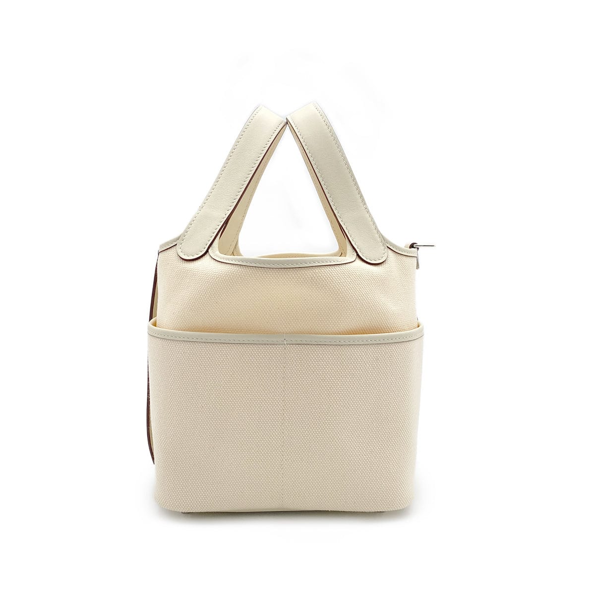 PURPOSE HERMES PICOTIN LOCK 18 PM CARGO POCKET NATA TOILE GOELAND VEAU SWIFT U PALLADIUM HARDWARE 90308352