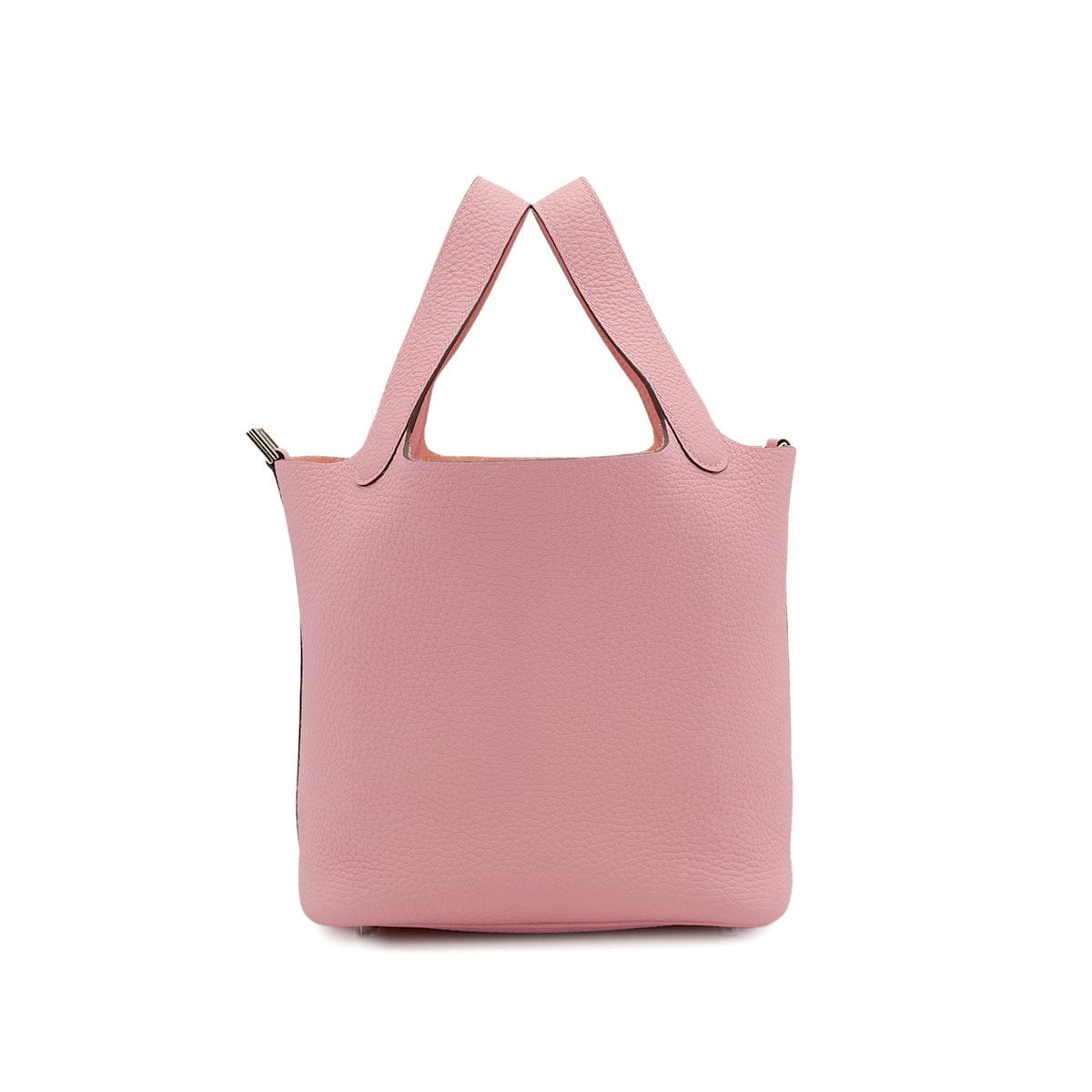 PURPOSE HERMES PICOTIN LOCK PM ROSE SAKURA TAURILLON CLEMENCE HAND BAG B PALLADIUM HARDWARE 90308380