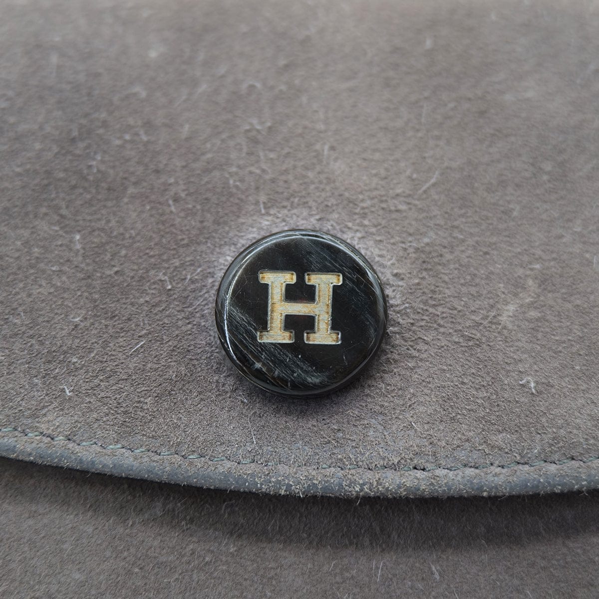 PURPOSE HERMES POCHETTE RIO GRAY DEBRIS CLUTCH BAG □F 90304026