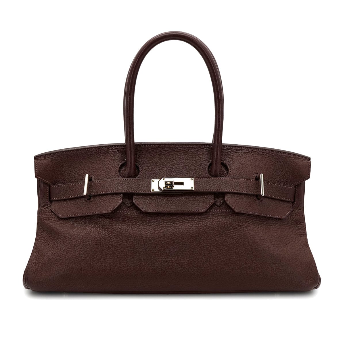 PURPOSE HERMES SHOULDER BIRKIN 42 HAVANE TAURILLON CLEMENCE HAND BAG □H PHW 90304916