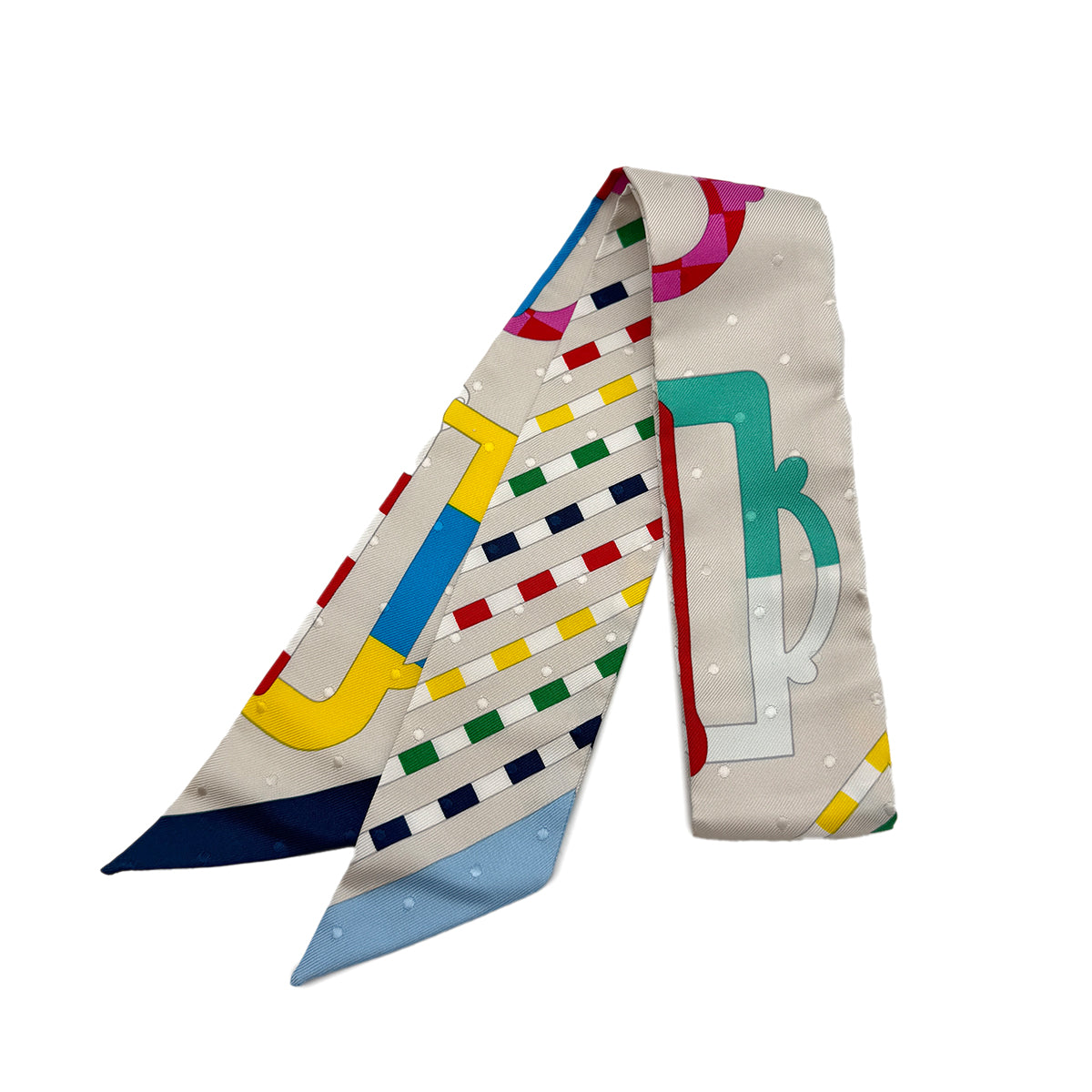 PURPOSE HERMES TWILLY BOUCLERIE MODERNE SCARF MULTICOLOR SILK 90295842