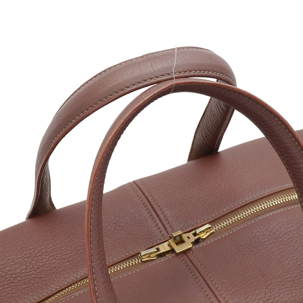 PURPOSE HERMES VICTORIA 43 TERRE TOILE H TAURILLON CLEMENCE HAND BAG GOLD HARDWARE 90347823