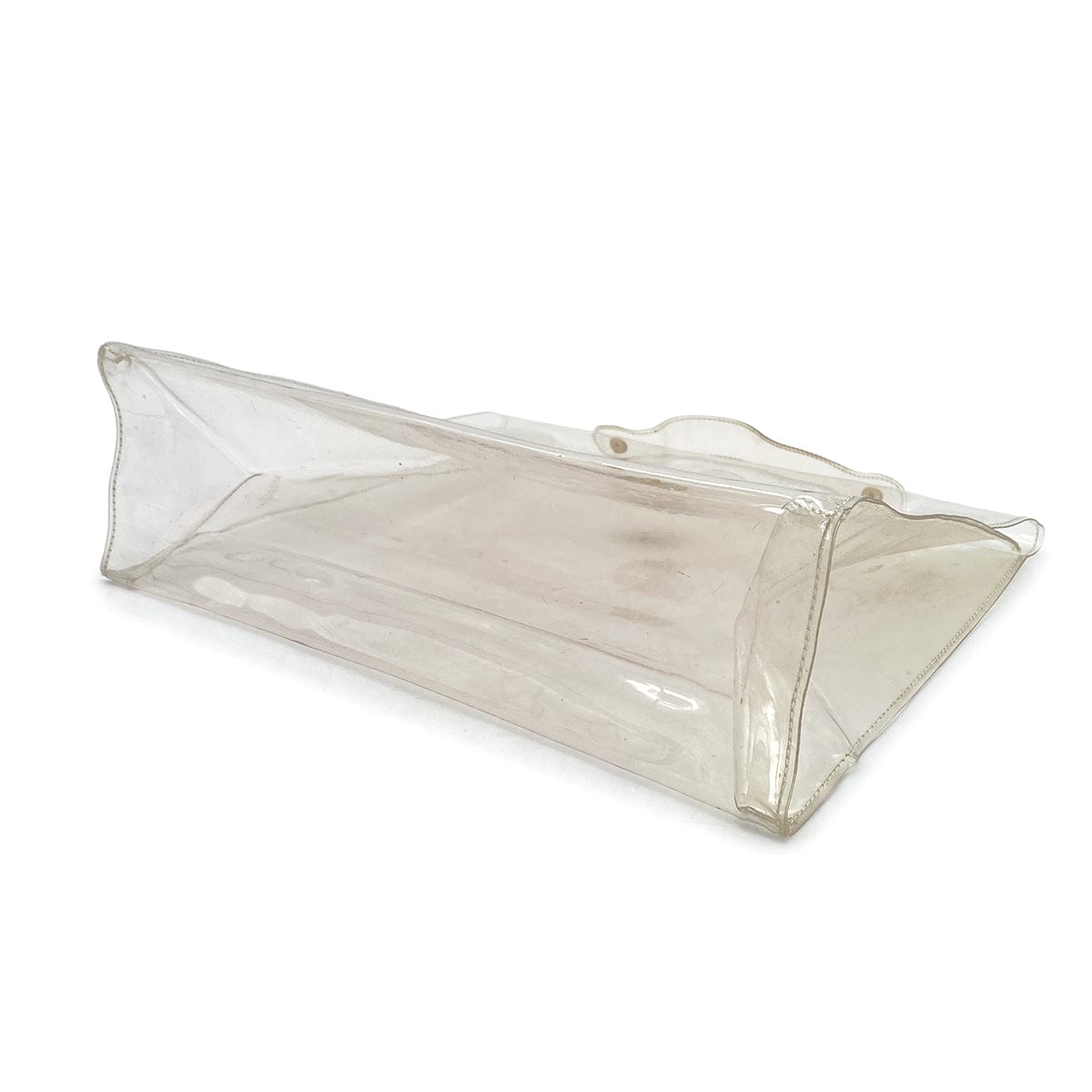 PURPOSE HERMES VINYL KELLY SOUVENIR DE L' EXPOSITION 1997 CLEAR HAND BAG GOLD HARDWARE 90327403