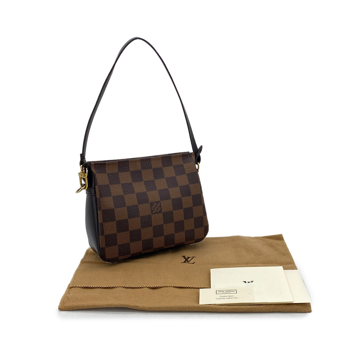 PURPOSE LOUIS VUITTON DAMIER TROUSSE MAKE UP POUCH EBENE N51982 90298735