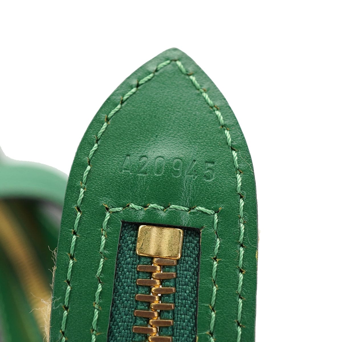 PURPOSE LOUIS VUITTON EPI SAINT JACQUES HAND BAG BORNEO GREEN LEATHER M52274 90326660