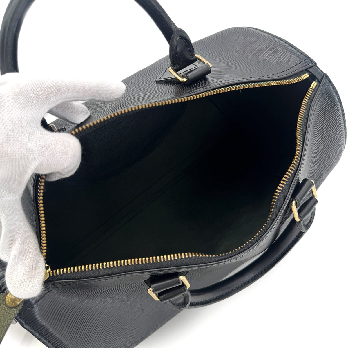PURPOSE LOUIS VUITTON EPI SPEEDY 30 HAND BAG NOIR LEATHER M59022 90301084