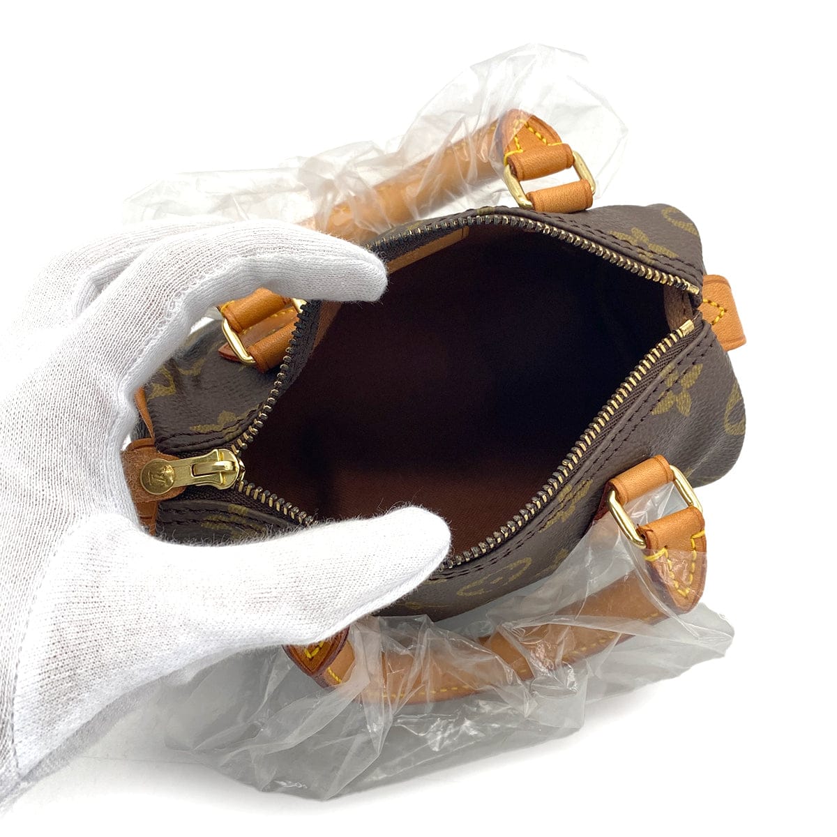 PURPOSE LOUIS VUITTON MONOGRAM MINI SPEEDY HAND BAG BROWN M41534 90325938