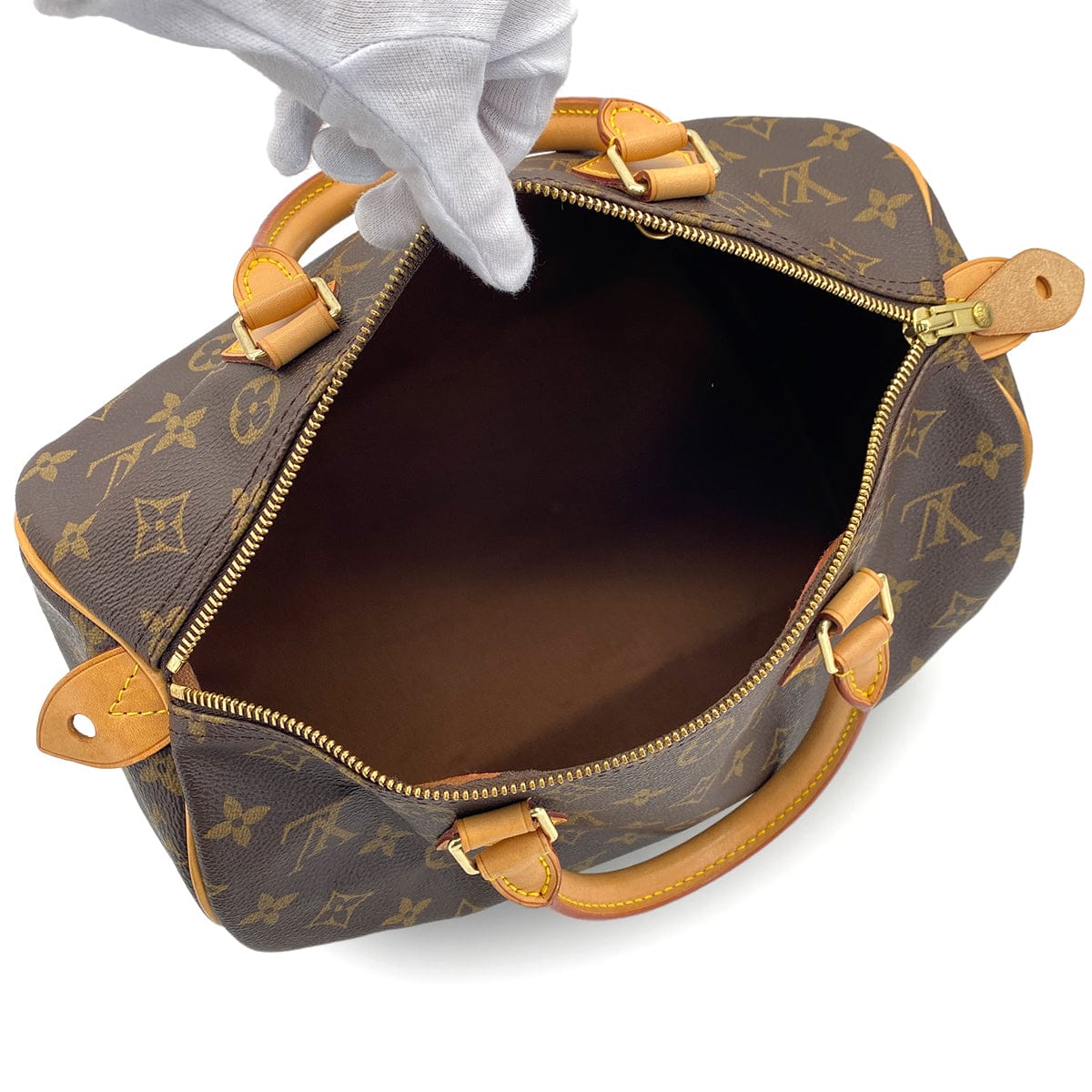 PURPOSE LOUIS VUITTON MONOGRAM SPEEDY 30 HAND BAG BROWN M41526 90313328