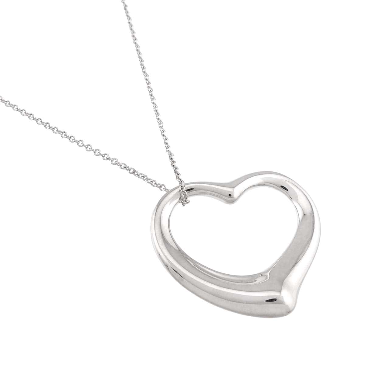 PURPOSE TIFFANY&Co. Open Heart Long Necklace, 35mm wide, 66cm long, Sterling Silver (SV 925), Tiffany & Co. 90312858