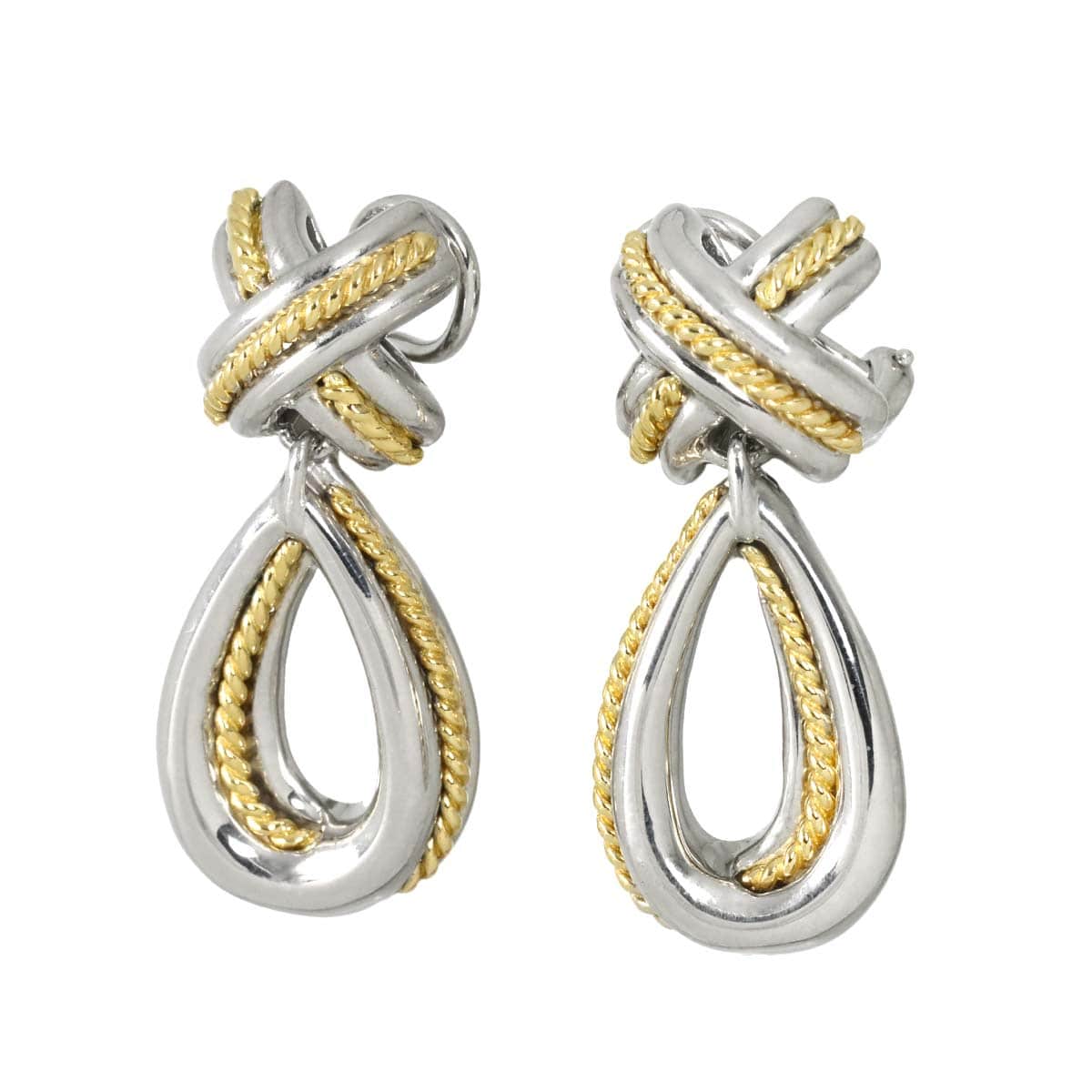 PURPOSE TIFFANY&CO. Signature Earrings, SV (Silver), K18 (YG) Yellow Gold 925 750, Clip-on Earrings, Tiffany & Co. 90313618